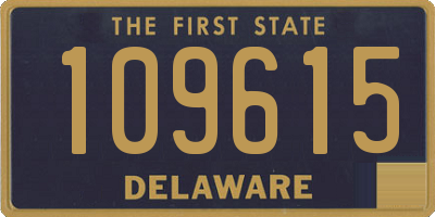 DE license plate 109615