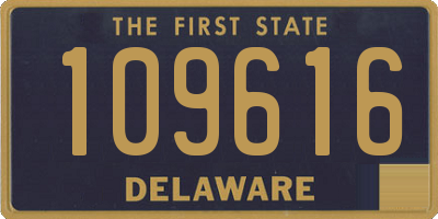 DE license plate 109616