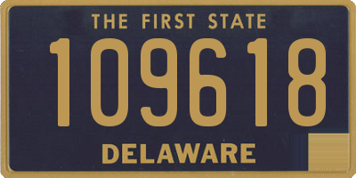 DE license plate 109618