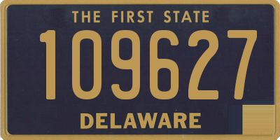 DE license plate 109627