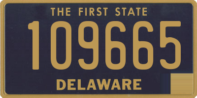 DE license plate 109665