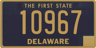 DE license plate 10967