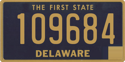 DE license plate 109684