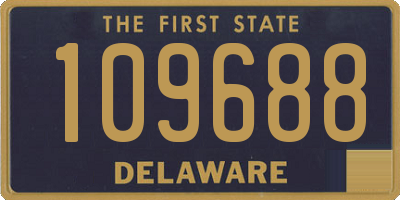 DE license plate 109688