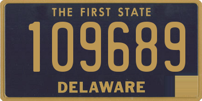 DE license plate 109689