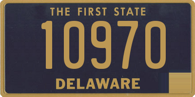 DE license plate 10970