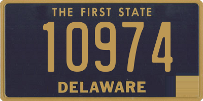 DE license plate 10974