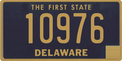 DE license plate 10976