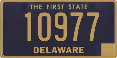 DE license plate 10977