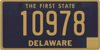 DE license plate 10978