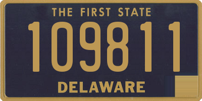 DE license plate 109811