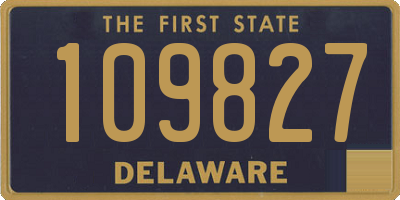 DE license plate 109827