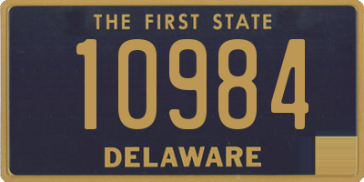 DE license plate 10984