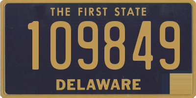 DE license plate 109849