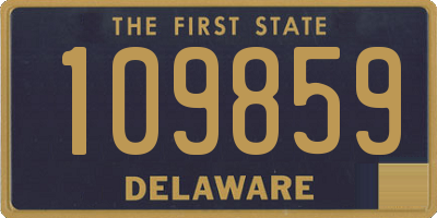 DE license plate 109859