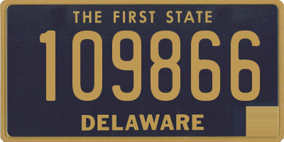 DE license plate 109866