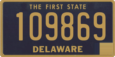 DE license plate 109869