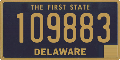 DE license plate 109883