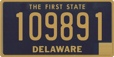 DE license plate 109891