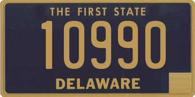 DE license plate 10990