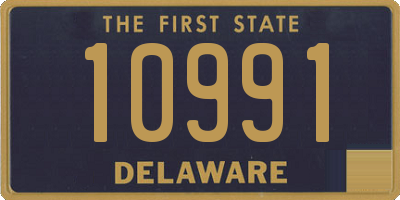 DE license plate 10991