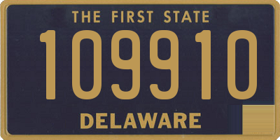 DE license plate 109910