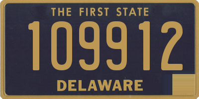 DE license plate 109912