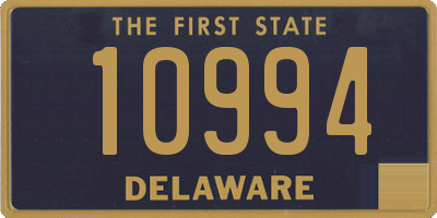 DE license plate 10994