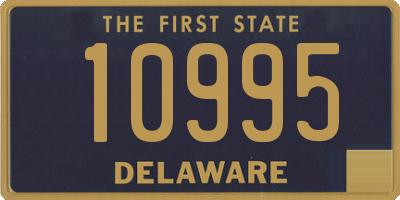 DE license plate 10995