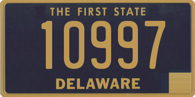 DE license plate 10997