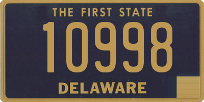 DE license plate 10998