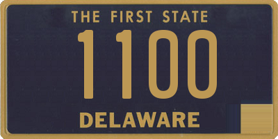 DE license plate 1100