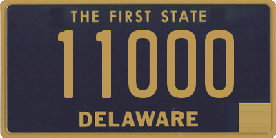 DE license plate 11000