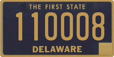 DE license plate 110008