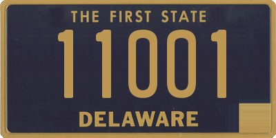 DE license plate 11001