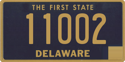 DE license plate 11002