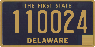 DE license plate 110024