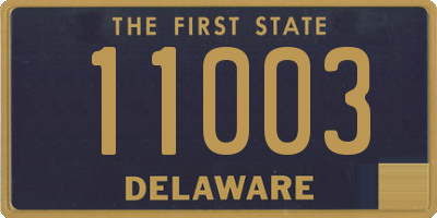 DE license plate 11003