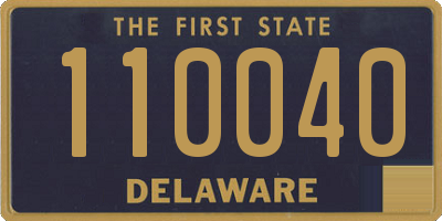 DE license plate 110040