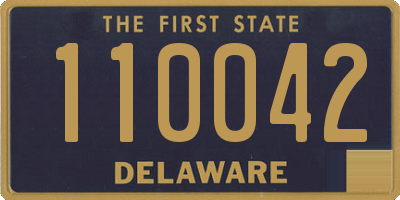 DE license plate 110042