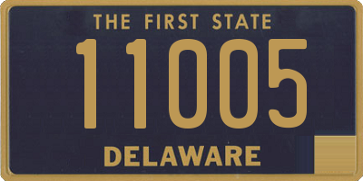 DE license plate 11005