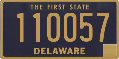 DE license plate 110057