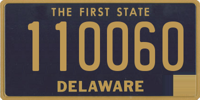 DE license plate 110060