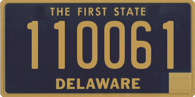 DE license plate 110061