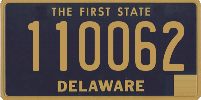 DE license plate 110062