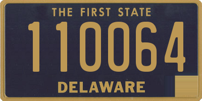 DE license plate 110064