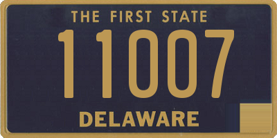 DE license plate 11007