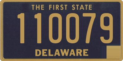 DE license plate 110079