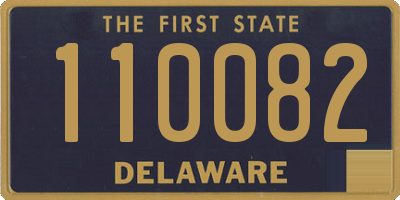 DE license plate 110082