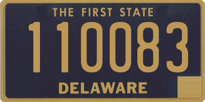 DE license plate 110083